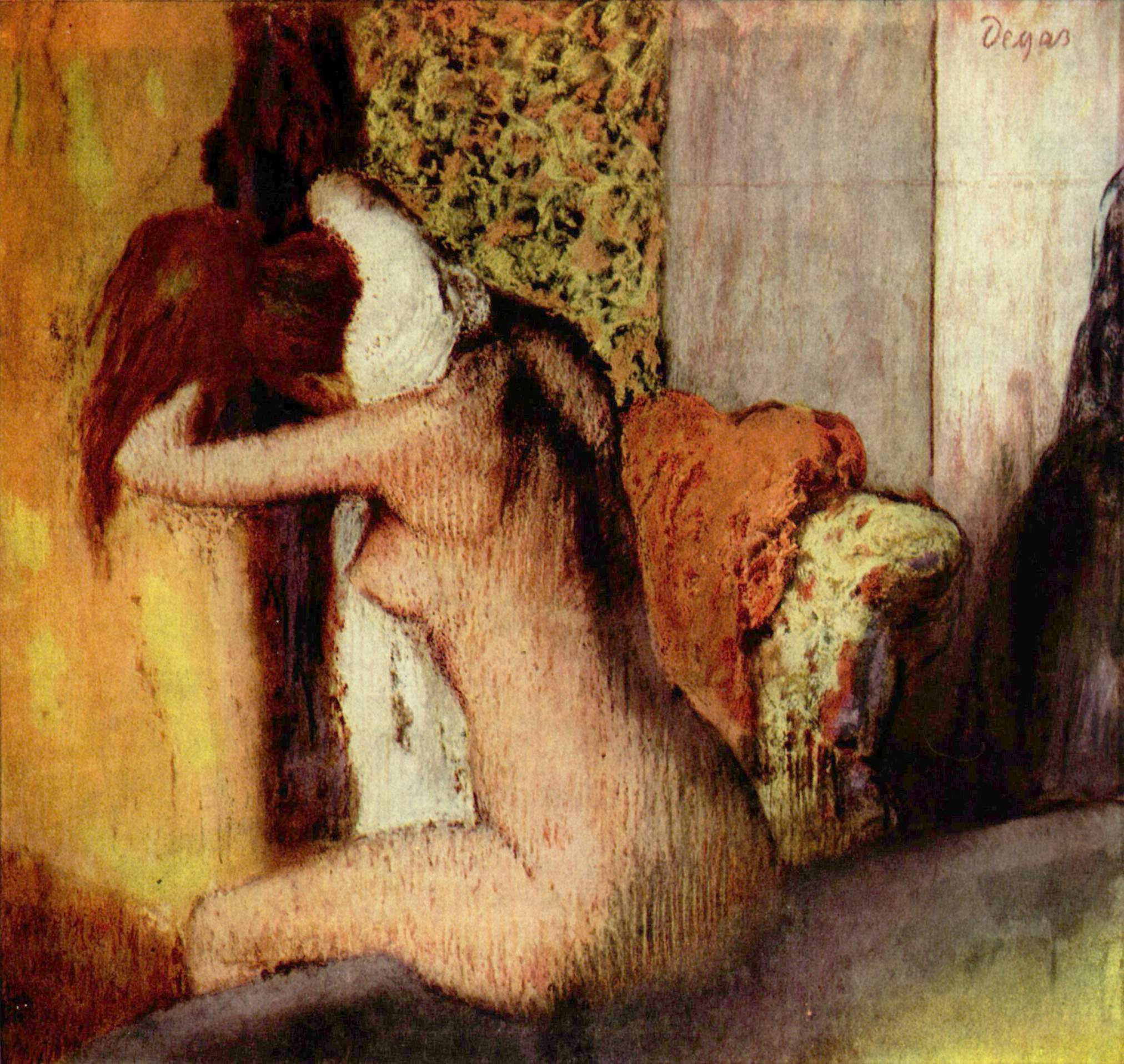 After the Bath, Woman Drying Her Nape 1895